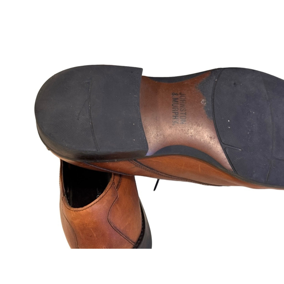 Johnston & Murphy Mens Larsey Brown Leather Cap Toe Shoes Sz 10.5M​​​​​ - Picture 8 of 12
